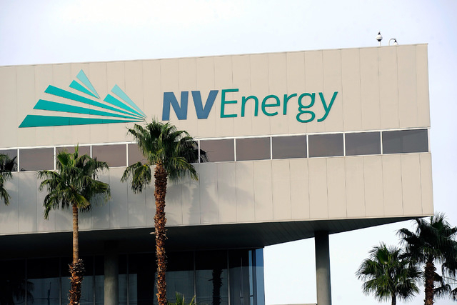 NV Energy is seen on Monday, Dec. 1, 2014, in Las Vegas. (David Becker/Las Vegas Review-Journal)