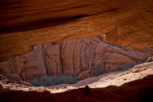 Scenery is seen inside the scenic loop of the Red Rock Canyon National Conservation Area on Monday, Nov. 16 2015. Red Rock is celebrating its 25th anniversary as a national conservation area. Dani ...