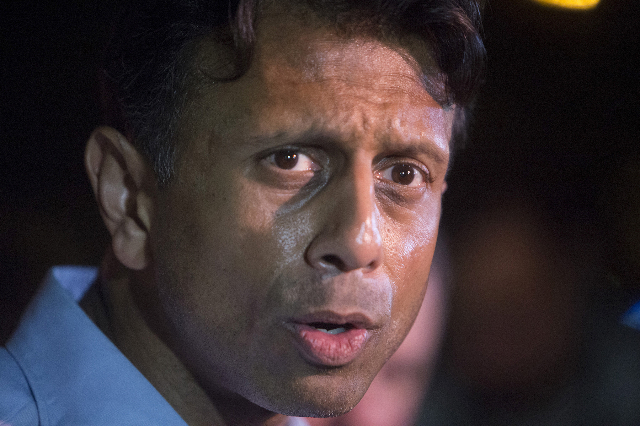 Louisiana Governor Bobby Jindal speaks during a news conference outside a movie theatre where a man opened fire on filmgoers in Lafayette, Louisiana July 23, 2015.  (Lee Celano/Reuters)