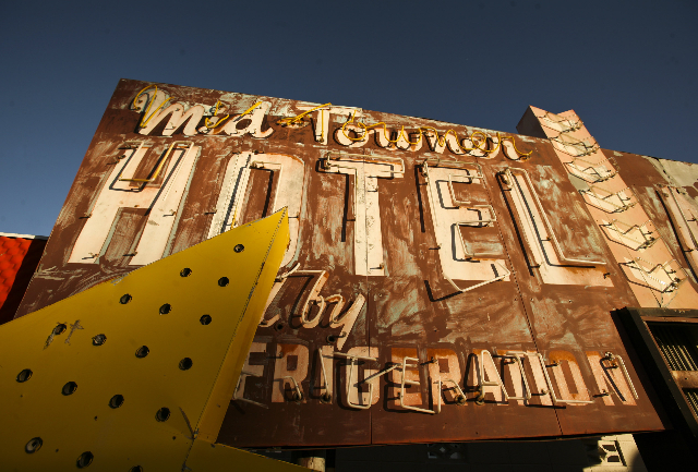 The Neon Museum at 770 Las Vegas Boulevard as seen Oct. 17, 2012. The museum, which has more than 150 vintage neon signs, will open on Oct. 27.
(Jeff Scheid/Las Vegas Review-Journal)
