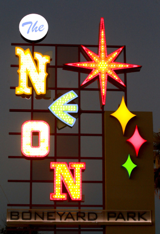 The Neon Museum at 770 Las Vegas Boulevard as seen Oct. 17, 2012. (Jeff Scheid/Las Vegas Review-Journal)