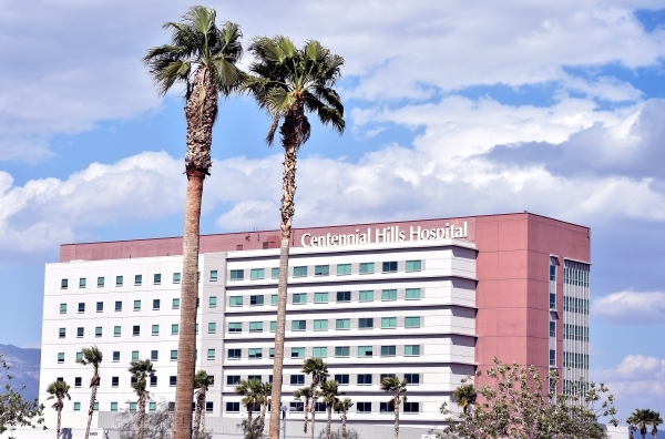 Centennial Hills Hospital Medical Center today was given Consumer Reports‘ highest rating for infection control, one of nine U.S. hospitals to earn that designation. DAVID BECKER/LAS VEGAS R ...