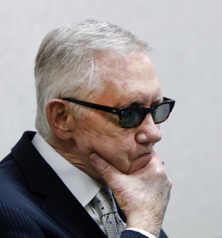 Senate Minority Leader Harry Reid, D-Nev., speaks during a question-and-answer session with Las Vegas Review-Journal reporters and editors at the Review-Journal on Wednesday, Aug. 12, 20156. K.M. ...