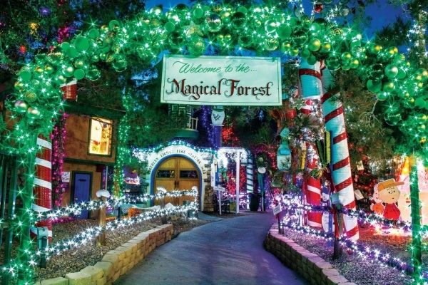 The Magical Forest at Opportunity Village is one of the city‘s most popular Christmas light and decoration displays. COURTESY