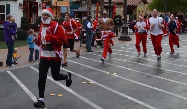 Runners participate in the 2012 Great Santa Run. Ginger Meurer/Special to View