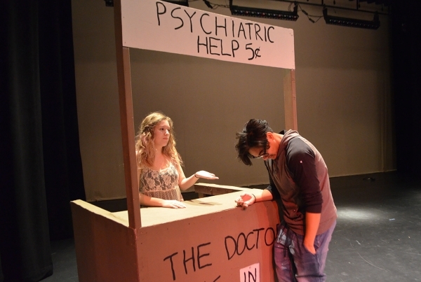 Jordyn Ross plays Lucy and Rommel Viray plays Charlie Brown in "You‘re a Good Man, Charlie Brown" set to be performed at Desert Oasis High School Dec. 9-12, 2015. Ginger Meurer/Spe ...