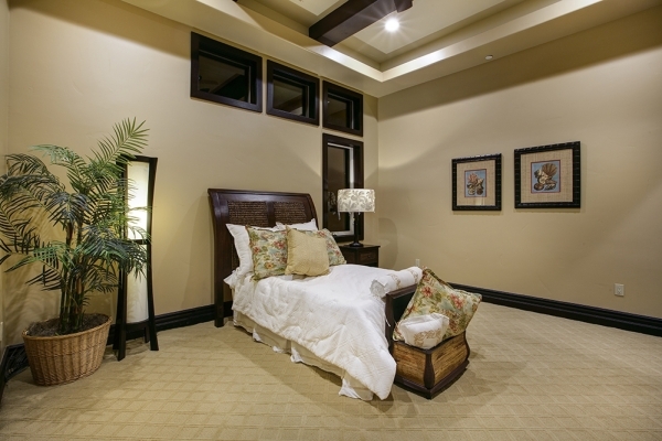 One of the secondary bedrooms in the home. COURTESY