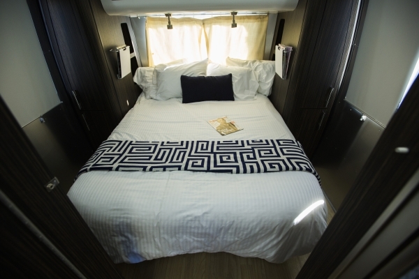 The master bed room in a Airstream 2 GO  rental unit at 123 N. 10 Street on Wednesday, Dec. 2015. Jeff Scheid/ Las Vegas Review-Journal Follow @jlscheid