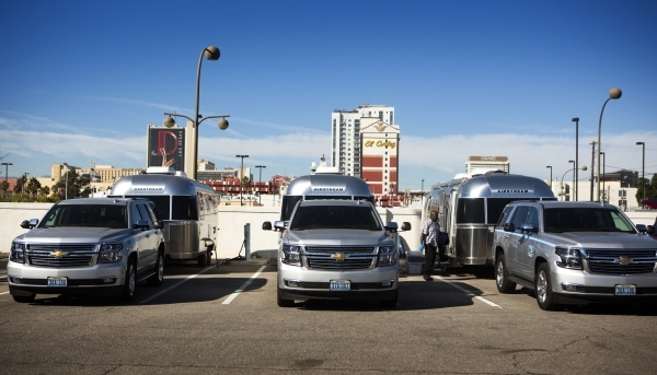 Every Airstream camper is equipped with a GMC Tahoe at Airstream 2 GO, 123 N. 10 Street. Jeff Scheid/ Las Vegas Review-Journal Follow @jlscheid