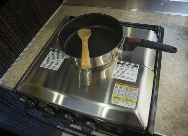 Gas stove is seen Wednesday, Dec. 2015 in a rental unit at Airstream 2 GO,123 N. 10 Street.Jeff Scheid/ Las Vegas Review-Journal Follow @jlscheid