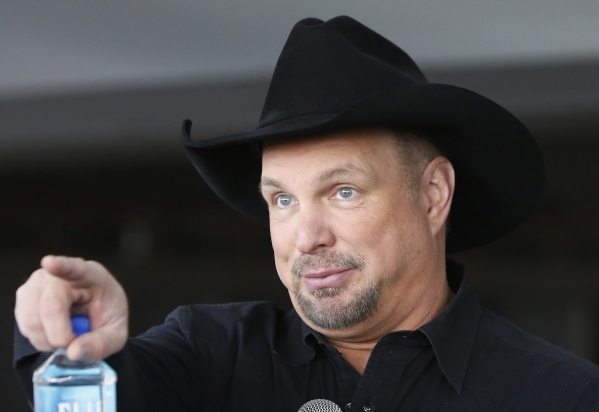 Artist Garth Brooks discusses his plans for 2016 Las Vegas Arena Shows during a press conference at the new Las Vegas MGM-AEG Arena on Thursday, Dec. 3, 2015. Bizuayehu Tesfaye/Las Vegas Review-Jo ...