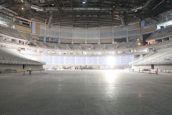 The new Las Vegas MGM-AEG Arena is shown on Thursday, Dec. 3, 2015. Bizuayehu Tesfaye/Las Vegas Review-Journal Follow @bizutesfaye