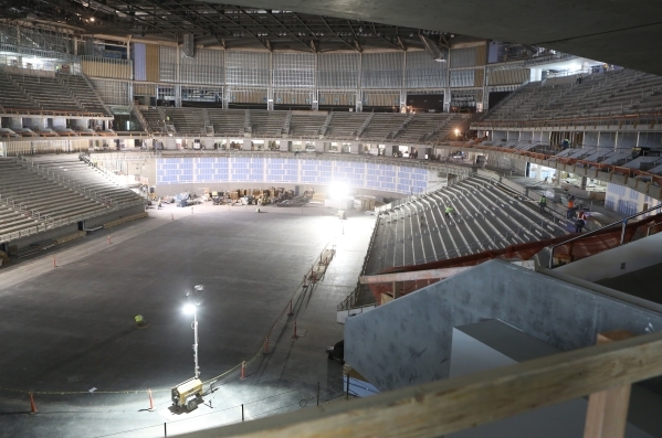 The new Las Vegas MGM-AEG Arena is shown on Thursday, Dec. 3, 2015. Bizuayehu Tesfaye/Las Vegas Review-Journal Follow @bizutesfaye