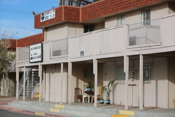 Las Vegas police are investigating a homicide that occurred on Wednesday night at an apartment complex at 840 King Richard Ave., seen here on Thursday, Dec. 3, 2015. Brett Le Blanc/Las Vegas Revie ...