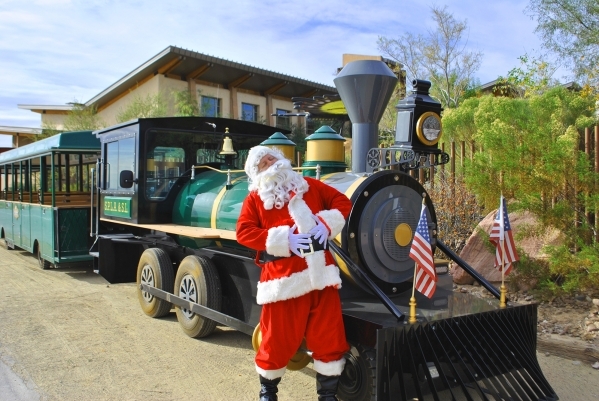 Santa Chris Sakmar will be waiting in his cottage when children get off the train at the Springs Preserve. Ginger Meurer/Special to View
