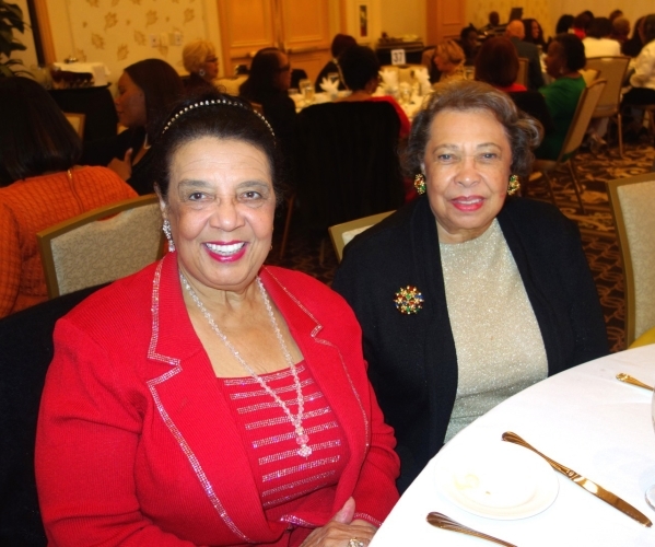 Among the guests at the White Christmas Jazz Luncheon and Fashion Extravaganza Dec. 12 were alumni members of The Links Las Vegas Chapter, Dr. Shirley Bailey, left, a retired dentist, and her sist ...