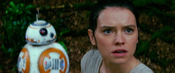 Star Wars: The Force Awakens  L to R: BB-8 and Rey (Daisy Ridley)  Ph: Film Frame  Â¬Â© 2014 Lucasfilm Ltd. & TM. All Right Reserved.