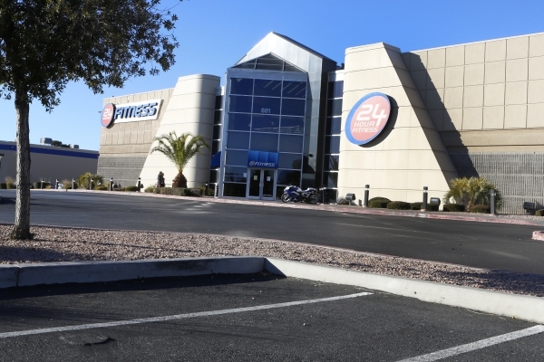 The 24 Hour Fitness is shown where a man was found dead in the driver‘s seat of a car parked in the lot early Tuesday morning, Dec. 29, 2015, at 601 S. Rainbow Blvd., near Alta Drive. Bizuay ...
