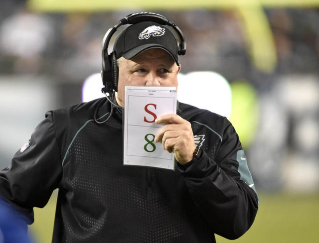 Dec 26, 2015; Philadelphia, PA, USA; Philadelphia Eagles head coach Chip Kelly during the fourth quarter against the Washington Redskins at Lincoln Financial Field. The Redskins defeated the Eagle ...