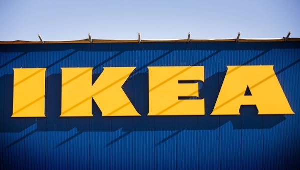 The Ikea sign at 215 Beltway at Durango Drive is seen on Thursday, Dec. 17,2015.  The 351,000 square foot home furnishing store is scheduled to open next summer. Jeff Scheid/Las Vegas Review-Journ ...