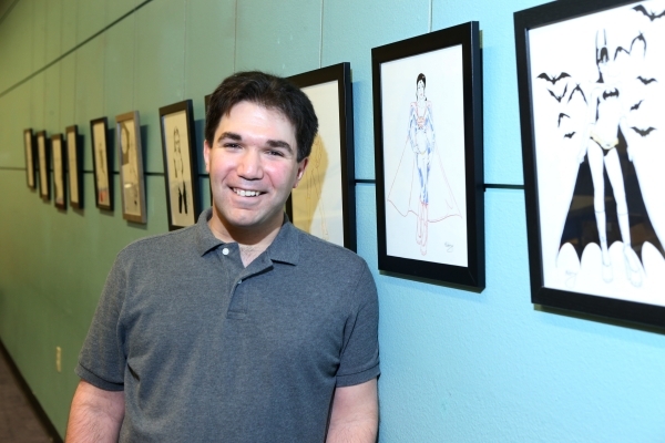 Artist Joshua Weinberg poses for a portrait at the Green Valley Library on Wednesday, Jan. 30, 2015 in Henderson, Nev. Weinberg will be exhibiting his work at the Green Valley Library in an upcomi ...