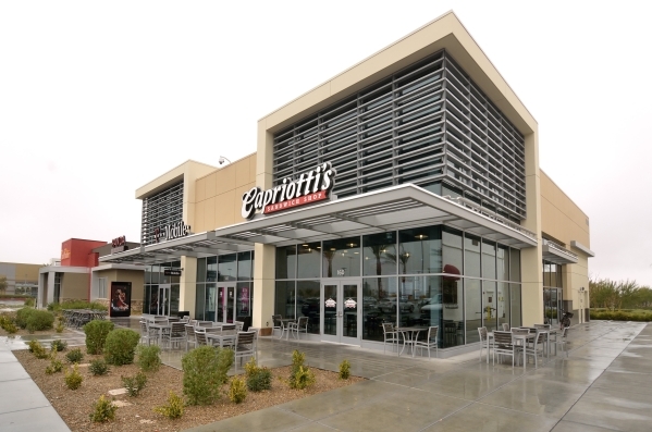 The exterior of CapriottiÂ´s Downtown Summerlin location at 11010 Lavender Hill Drive in Las Vegas is shown Tuesday, Jan. 5, 2016. Bill Hughes/Las Vegas Review-Journal
