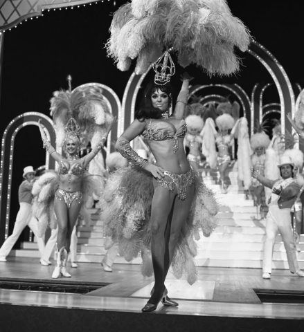 Folies at the Tropicana, Felicia Atkins, lead showgirl. 5-24-72.