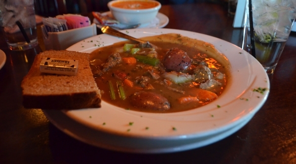 Diddy‘s Irish Stew, a main dish soup filled with braised lamb, potatoes and assorted vegetables, is a popular menu item at McMullan‘s Irish Pub, 4650 W. Tropicana Ave. Ginger Meurer/Sp ...