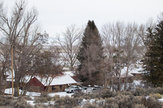 The Malheur National Wildlife Refuge headquarters, which they are occupied by anti-government protestors, are shown near Burns, Ore. on Monday, Jan. 4, 2016. The protestors, many of them armed, ar ...
