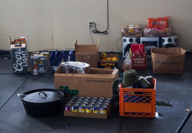 Supplies and equipment are shown at the Malheur National Wildlife Refuge headquarters, which is occupied by anti-government protestors, near Burns, Ore. on Monday, Jan. 4, 2016. The protestors, ma ...