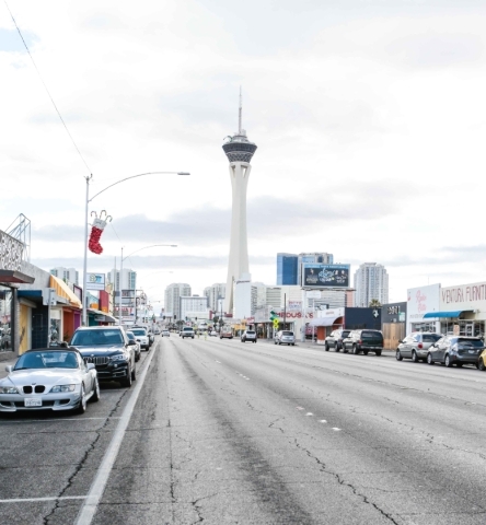 South Main Street is shown looking south from West California Avenue in Las Vegas on Wednesday, Jan. 6,  2016. (Donavon Lockett/Las Vegas Review-Journal)