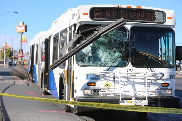 Woman on sidewalk struck, killed by RTC bus that veered off road ...