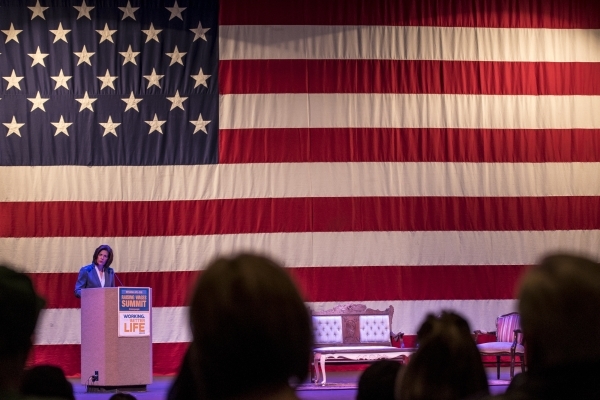 Catherine Cortez Masto, a Democratic candidate for U.S. Senate, speaks during the Nevada Raising Wages Summit at the College of Southern Nevada Cheyenne Campus on Tuesday, Jan. 12, 2016. Joshua Da ...