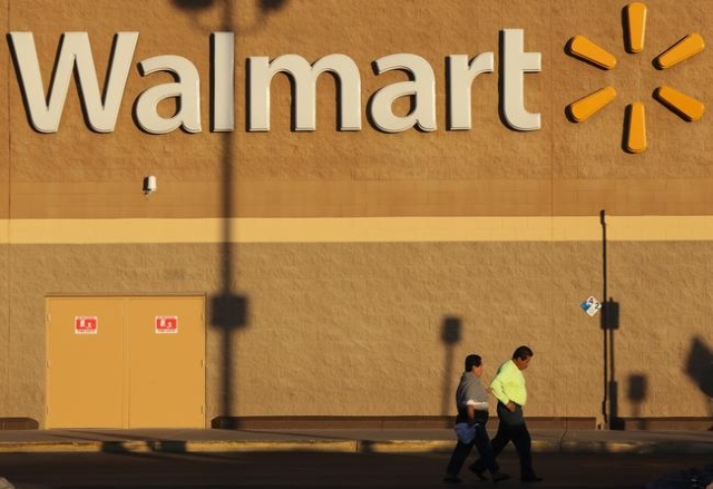 A couple walks back to their car at the Walmart in North Las Vegas on Friday, Jan. 15, 2016. Walmart is closing 269 stores worldwide, including the store at 4350 N. Nellis Boulevard. Brett Le Blan ...
