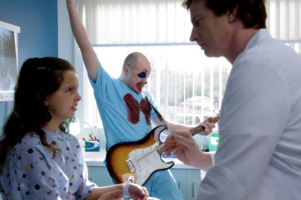 (L to R) Dr. Blake Downs (Rob Corddry) and Dr. Owen Maestro (Rob Huebel) save a child in the new season of Childrens Hospital. Season seven of Childrens Hospital premieres on Adult Swim on Friday, ...