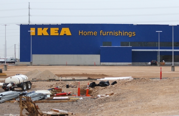 IKEA is shown at the northern side of the 215 Beltway at Durango Drive near Sunset Road Tuesday, Jan. 19, 2016, in Las Vegas. The popular Scandinavian home furnishing store announced Tuesday it ha ...