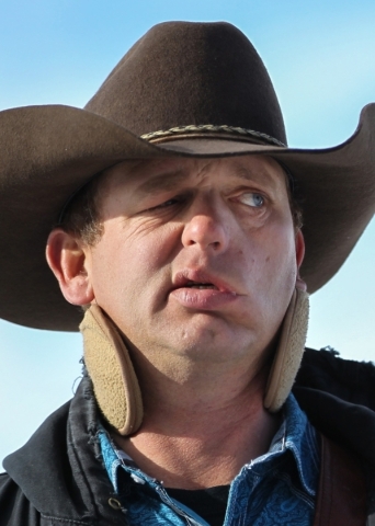 Ryan Bundy is shown by the entrance of Malheur National Wildlife Refuge headquarters near Burns, Ore. on Wednesday, Jan. 6, 2016. Bundy, who, along with his brother Ammon, is occupying the refuge  ...