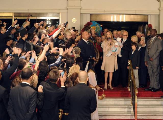 Celine Dion greets fans upon her arrival at Caesars Palace in Las Vegas on Feb. 16, 2011, to prepare for the March debut of her three-year engagement at The Colosseum at Caesars.Dion arrived with  ...