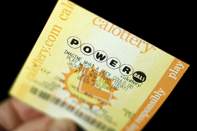 A Powerball lottery ticket is shown in this illustration photograph in Encinitas, California January 8, 2016. The jackpot in the Powerball lottery, already the largest ever payout in North America ...
