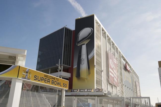 General view of the exterior of Levi‘s Stadium prior to Super Bowl 50 in Santa Clara, Calif. (Kyle Terada-USA TODAY Sports)