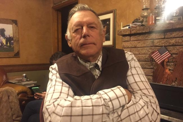 Cliven Bundy sits inside his ranch house 10 miles south of Bunkerville during an interview Tuesday night, Jan. 26, 2016, about the arrest of his sons and death of LaVoy Finicum, of Moccasin, Ariz. ...