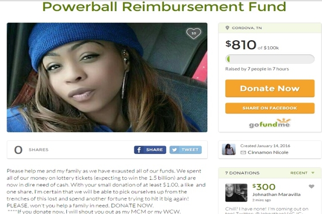 Woman Starts Gofundme After Losing Powerball Las Vegas Review Journal