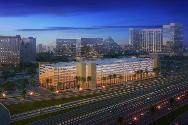 MGM Resorts International will build a $54 million, 3,000-space parking structure near the northwest corner of the Excalibur that will service the T-Mobile Arena, The Park, and the Theater at Mont ...