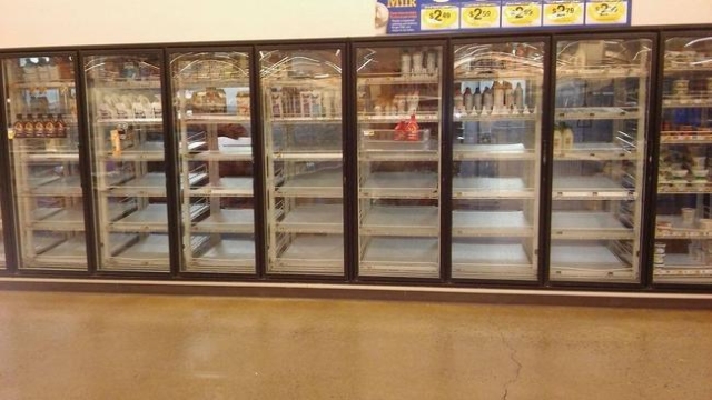 A monster snowstorm is coming to parts of the eastern U.S., and shoppers have already made a run on milk and bread. One Kroger store in Vinton, Va., is already dealing with empty store shelves. (CNN)