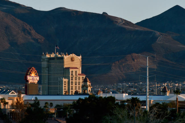 The Sunset Station hotel-casino is seen on Monday, March 9, 2015 in Henderson. (David Becker/Las Vegas Review-Journal)
