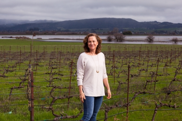 Nancy Cline poses at the Jacuzzi Family Vineyards in Sonoma, Calif. on Monday January 25, 2016. Cline and her husband Fred Cline, owners of Cline Cellars winery in Sonoma, Calif., restored and own ...