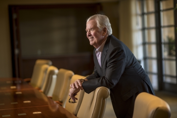 Bill Foley, the man at the center of efforts to bring a National Hockey League team to Las Vegas, poses for a photo at the Fidelity National Financial offices in Summerlin on Friday, Feb. 5, 2016. ...