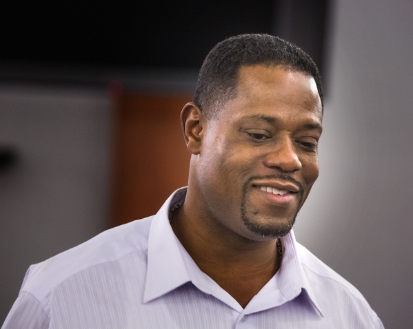 Warren McClinton, who spent more than six years in the Clark County Detention Center without a conviction, appears for his sentencing at Regional Justice Center on Monday, Feb. 1, 2016. Jeff Sche ...