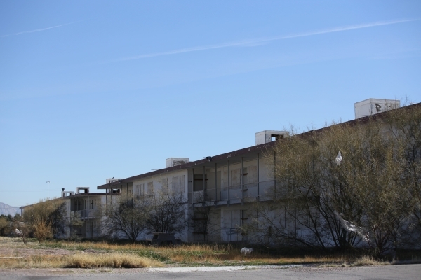 Condemned apartment buildings located north of the Moulin Rouge were purchased to consolidate all of the land around the first integrated casino in Las Vegas on Friday, Feb. 12, 2016. Brett Le Bla ...