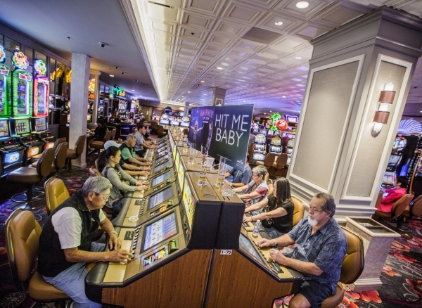 People play video poker in the recently remolded gaming area of the California Hotel & Casino,12 East Ogden Avenue, on  Tuesday, Feb, 16, 2016.  Boyd Gaming  is spending $100M to upgrade prope ...